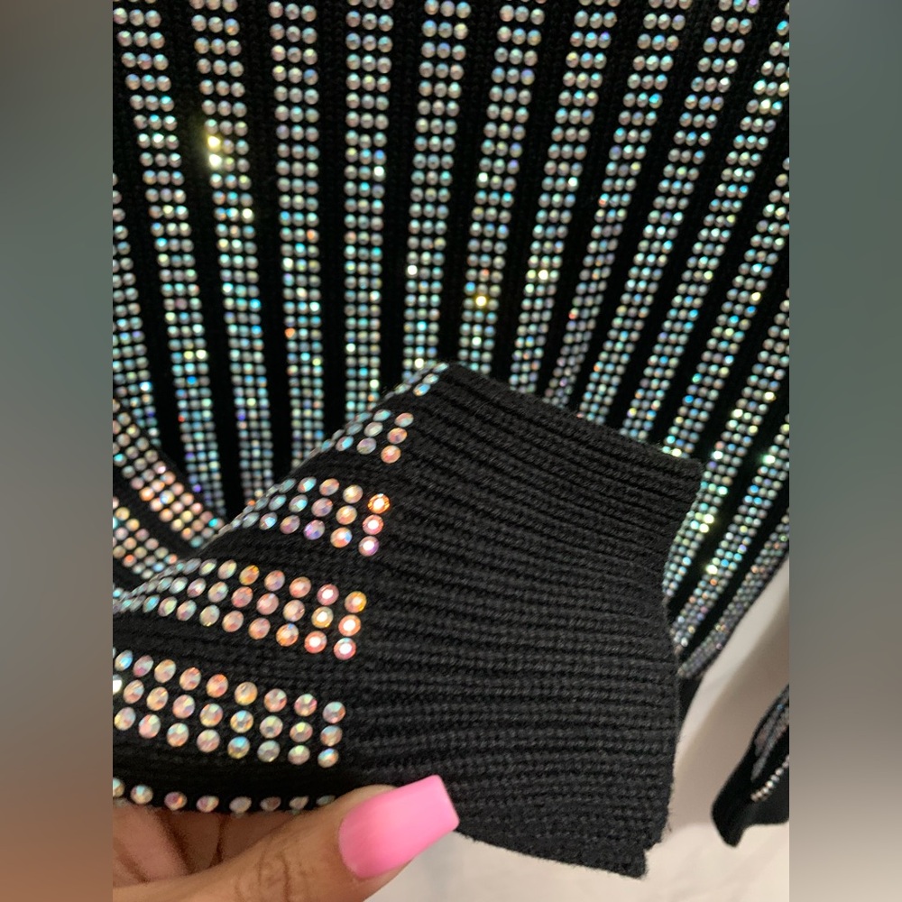 RtA Rhinestone Embellished Sweater - Picture 6 of 8